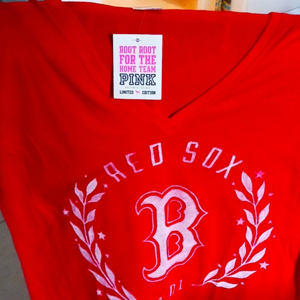 Boston red Sox pink shirt